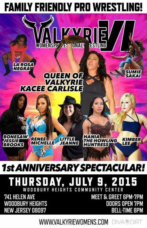 VALKYRIE Womens THIS THURSDAY to Woodbury Heights, NJ